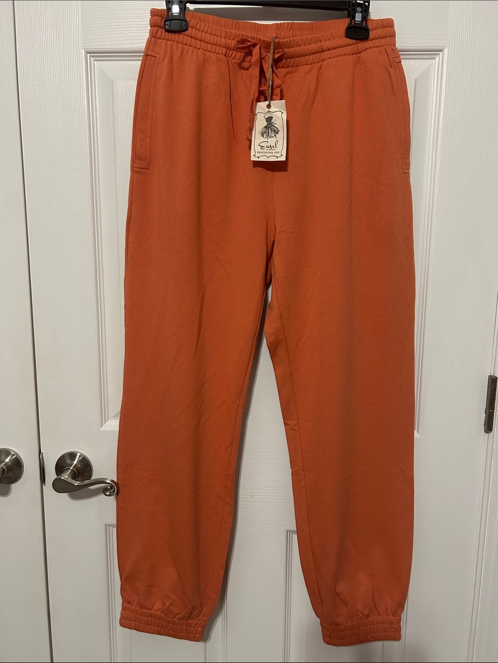 easel Women's Joggers - Rust Orange